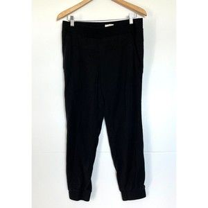 Wilfred Black Low Rise Pull On Pants Jogger Style Tapered Leg Size Small